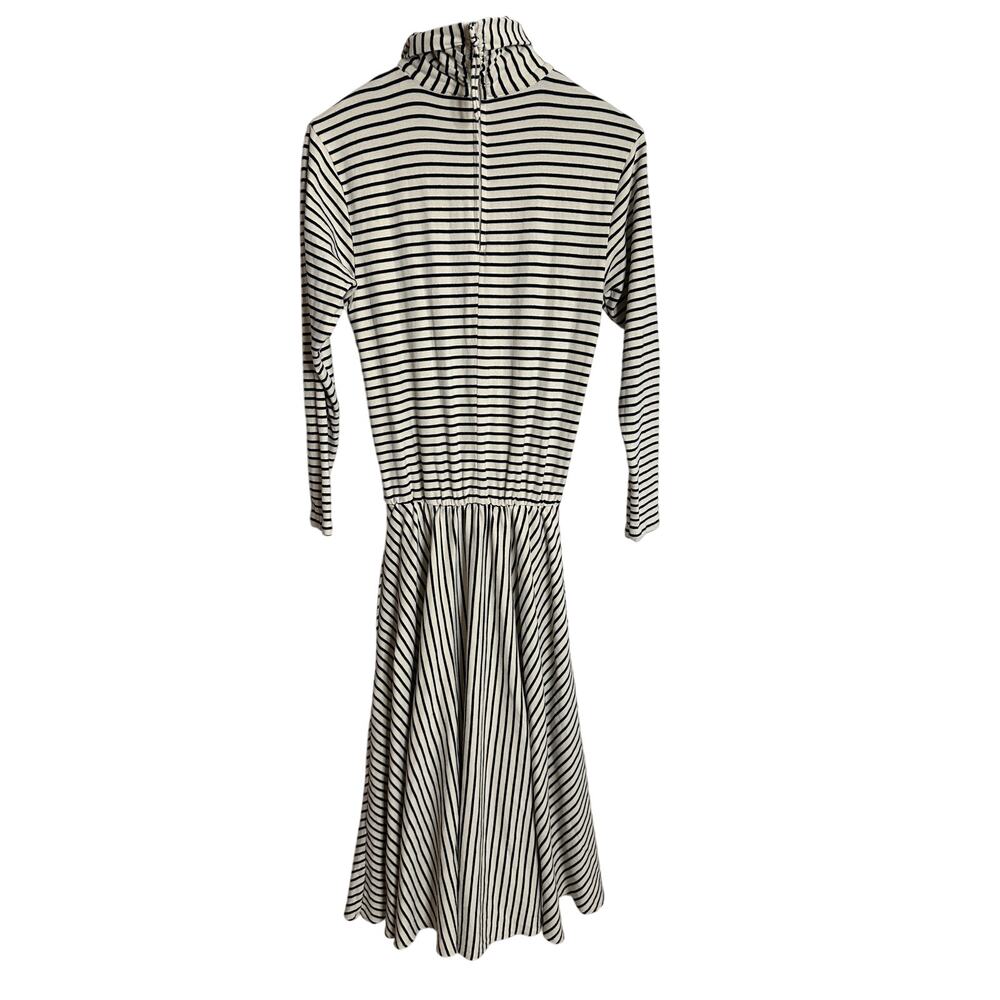 Buru Striped Turtleneck Jersey Maxi Dress Womans XS - Picture 3 of 14
